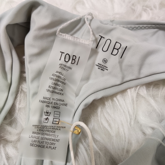 Silver mint one piece swimsuit - Picture 8 of 8